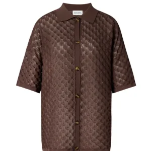 Moa Knitted Shirt – Chocolate