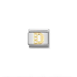 Nomination – Link LETTER 18k Gold & Zirconia D