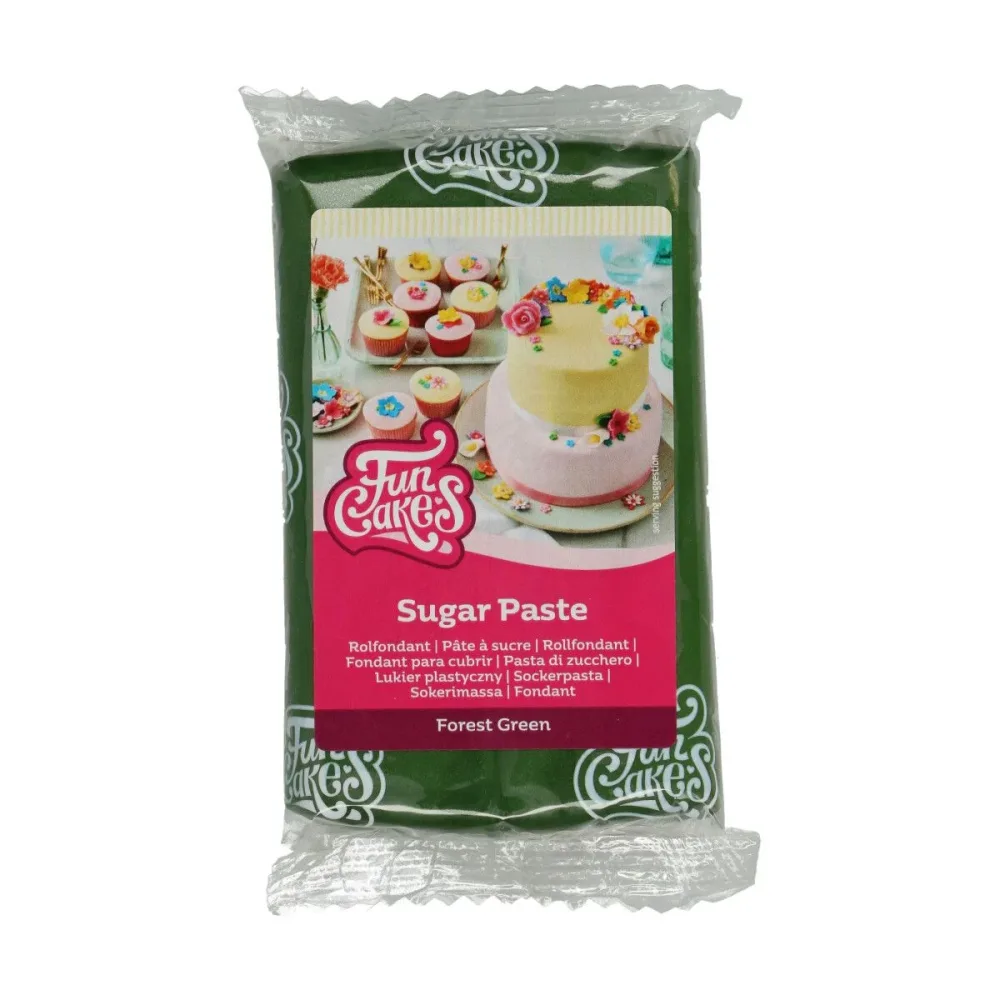 Fondant, Mørk Grønn, 250 g