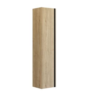 HØYSKAP SCANBAD CLASSIC 1 DØR VERSJON A INTEGRERT HÅNDTAK VENSTRE 176X40X35CM NATUR EIK