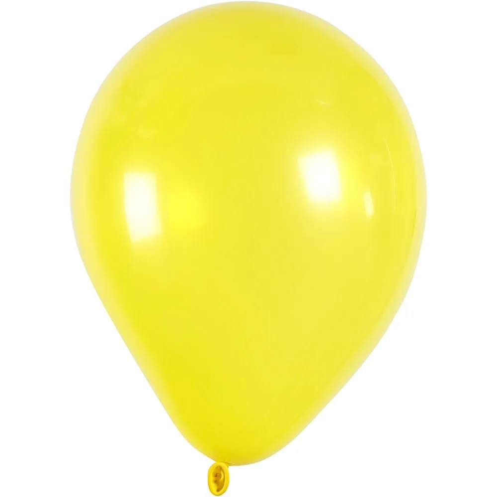 Ballonger gul Ø23cm 10stk i pk Ballonger gul Ø23cm 10stk i pk