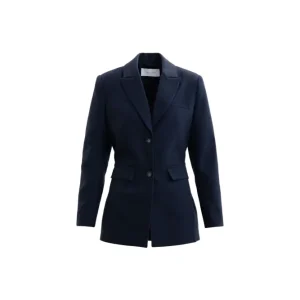 Andrea Blazer – Navy Herringbone