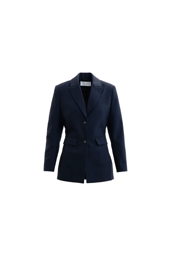 Andrea Blazer - Navy Herringbone