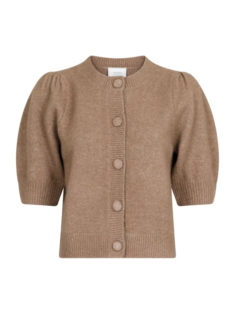 Trudy Knit Cardigan - Dusty Brown