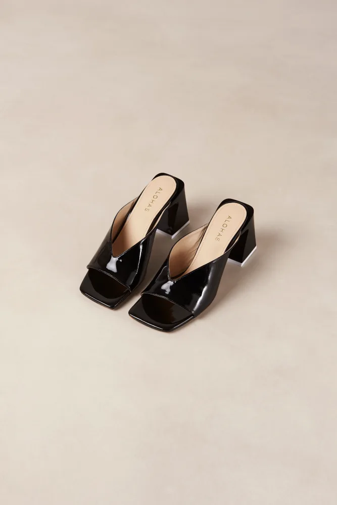 Tasha Leather Sandals - Black - Bilde 2