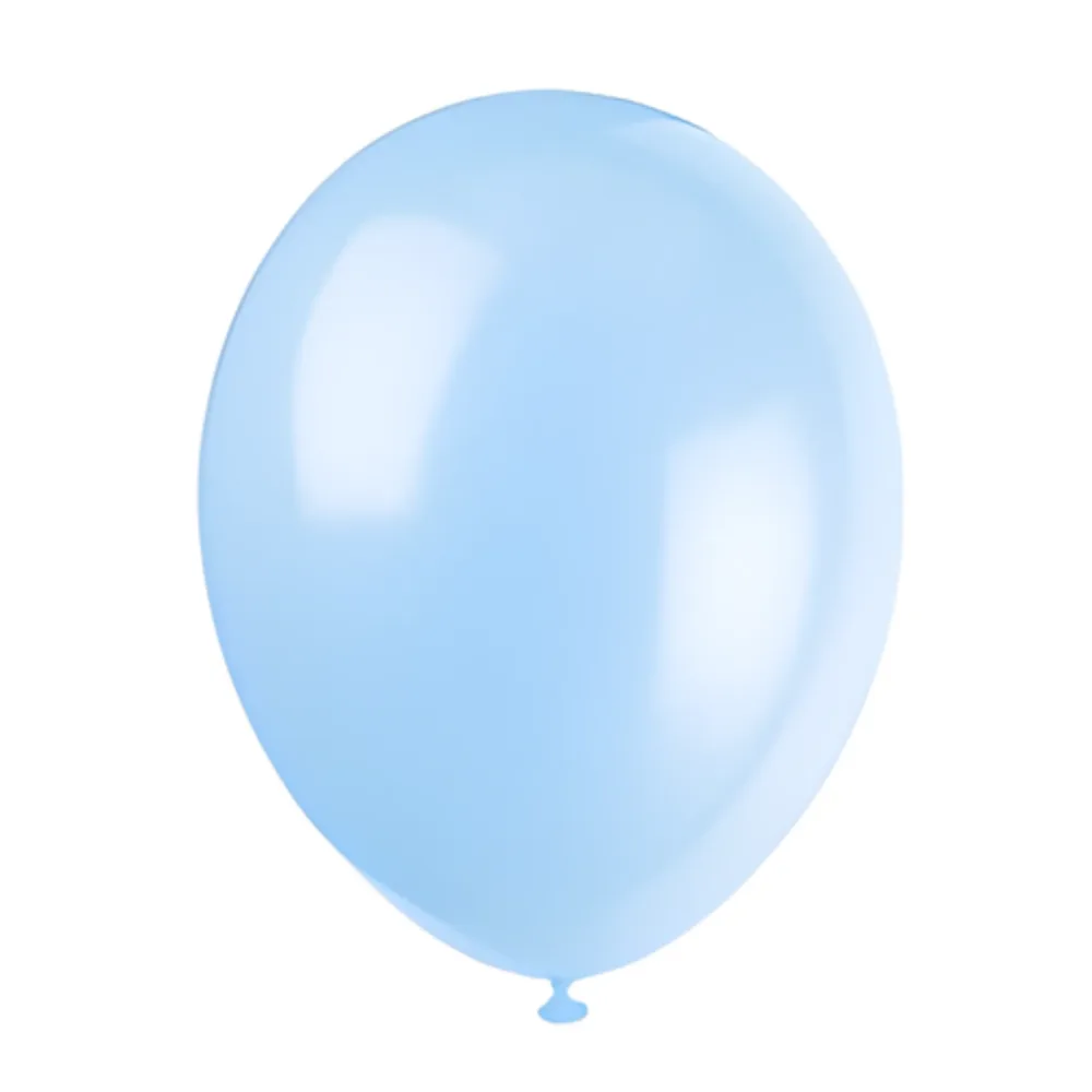 Ballonger, 10 stk lyseblå ballonger