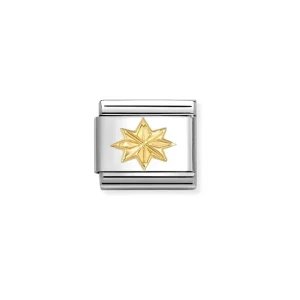 Nomination – Link CLASSIC steel 18k gold WIND ROSE