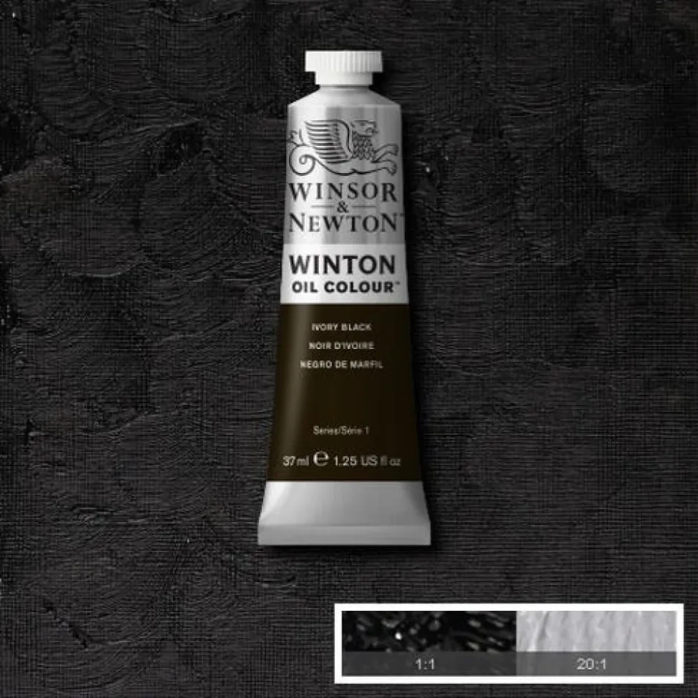 W&N - Winton Oil 37ml - 331 Ivory Black