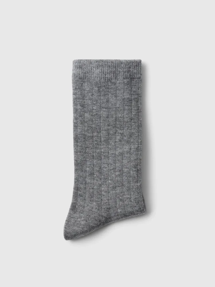 Bobby 2-Pack Wool Blend Sock - Medium Grey Melange - Bilde 3