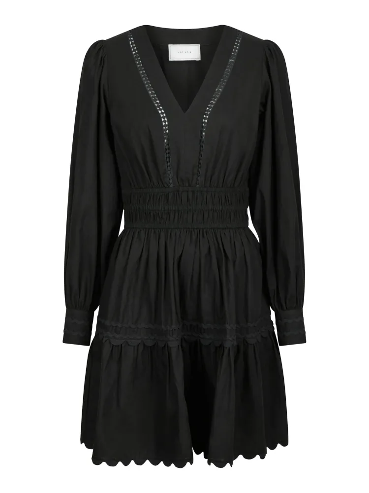 Polaris C Poplin Dress - Black