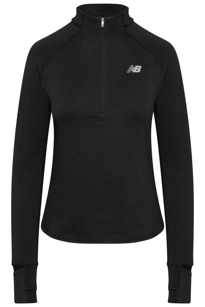 Atheltics Heat Grid 1/2 Zip - Black