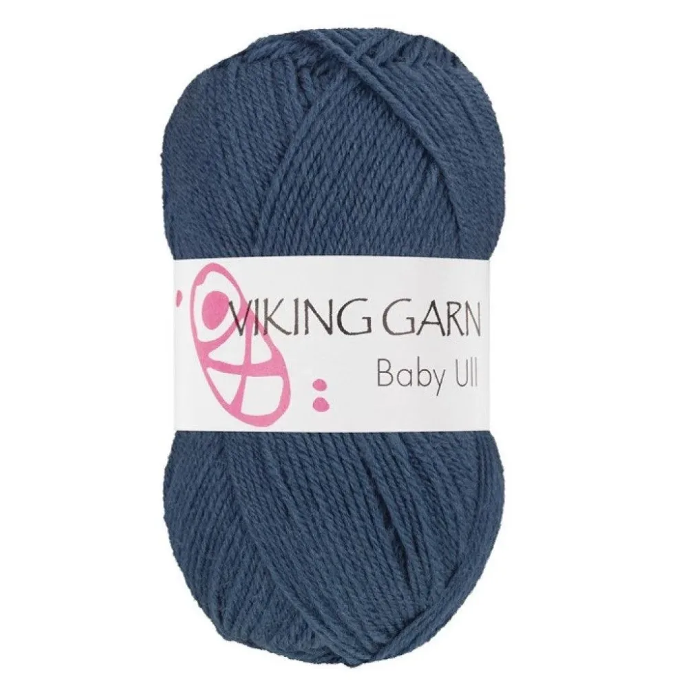 Viking Baby Ull – 325 Jeansblå