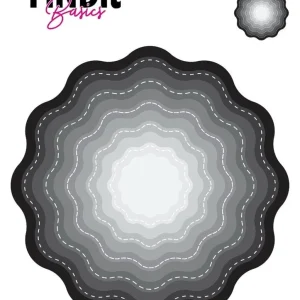 FINDit basics – Sirkeldies med bølget kant med «søm» / Nesting Dies Stitched Wavy Bloom FINDit basics – Sirkeldies med bølget kant med «søm» / Nesting Dies Stitched Wavy Bloom