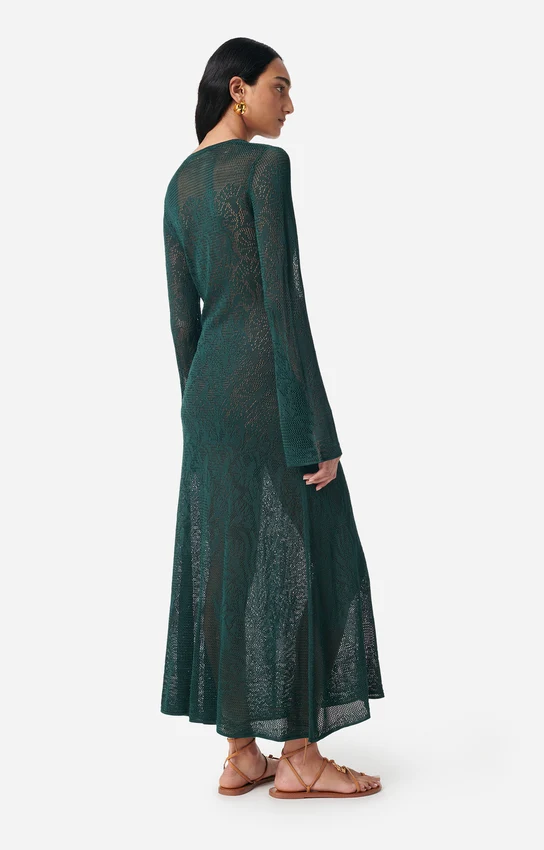 VANESSA BRUNO - Ezilda Dress - Vert Bouteille - Bilde 3