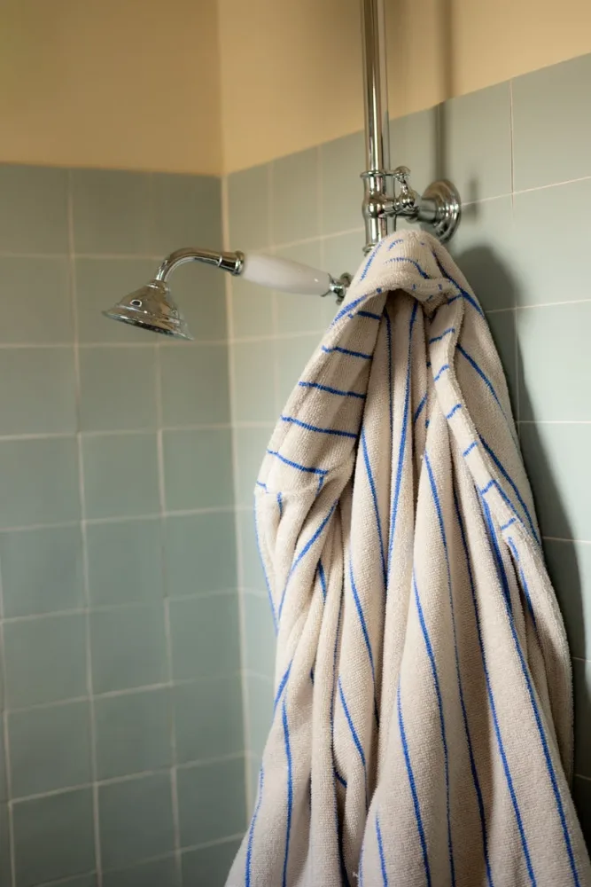 BONGUSTA - Naram Bathrobe - Moonbeam & Ultramarine - Bilde 3