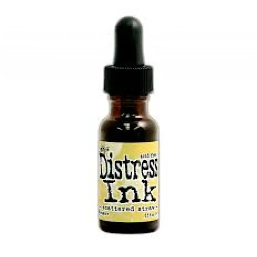 Tim Holtz Distress Ink Re-Inker 15ml – Scattered Straw Tim Holtz Distress Ink Re-Inker 15ml – Scattered Straw