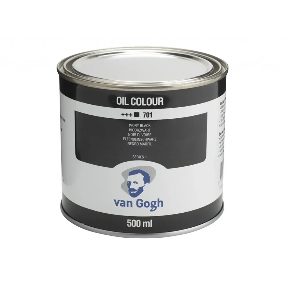 Van Gogh Olje 500ml – 701 Ivory black Van Gogh Olje 500ml – 701 Ivory black