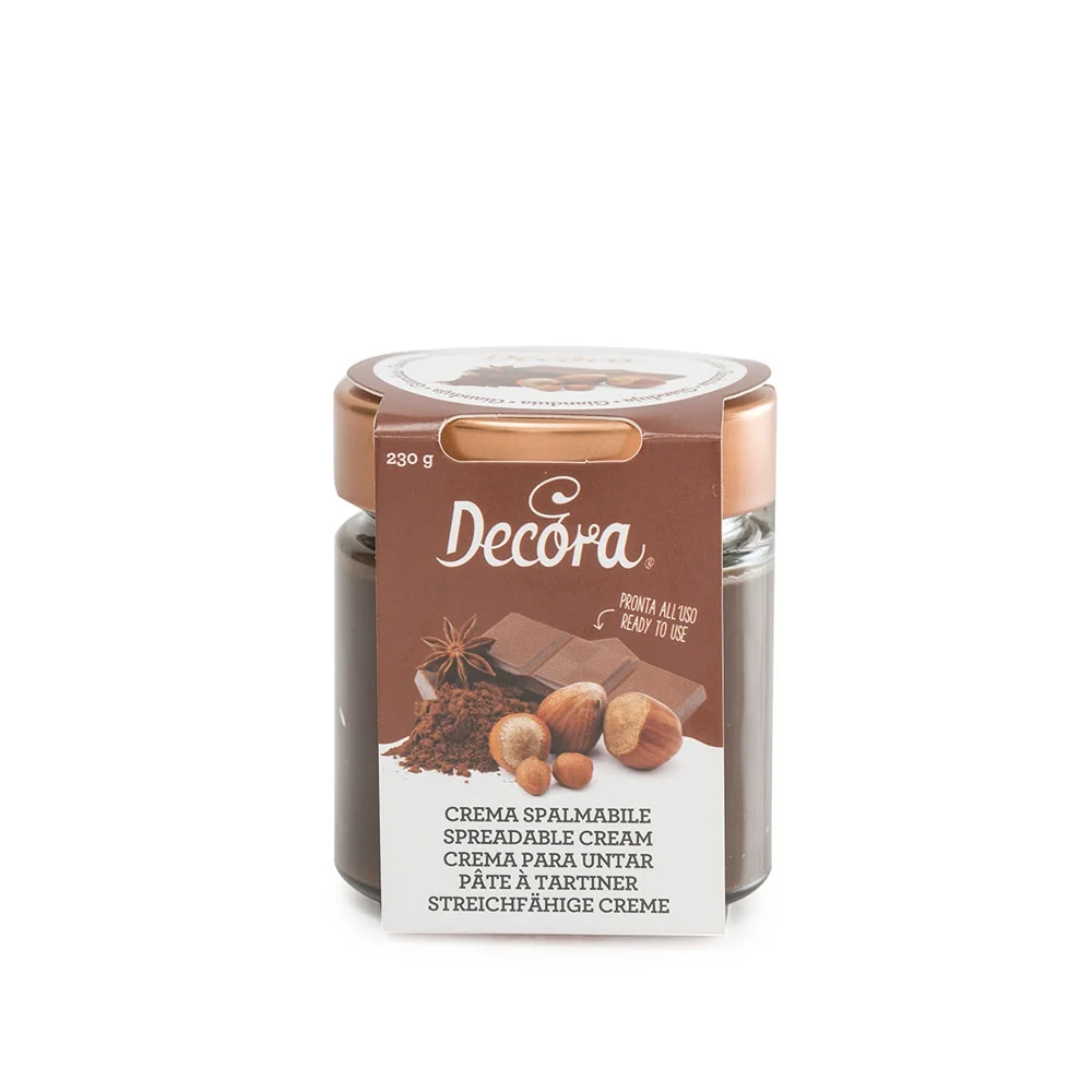 Decora Sjokoladekrem med nøtter, 230g (B.F. 31.07.2026) Decora Sjokoladekrem med nøtter, 230g (B.F. 31.07.2026)