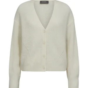 Thora V-Neck Knit Cardigan – Ecru