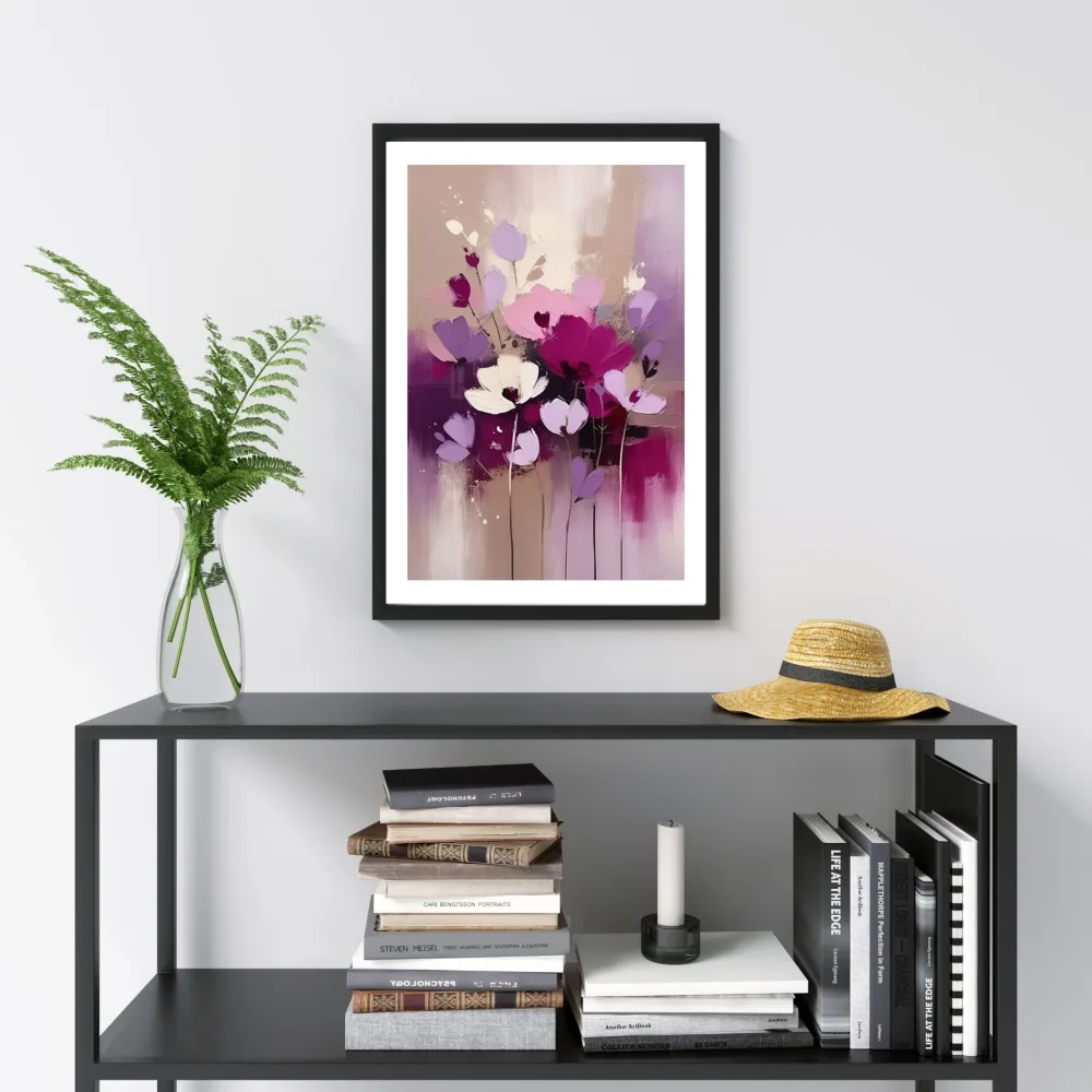 PURPLE FLOWERS No1 - PLAKAT OG LERRET - Bilde 2