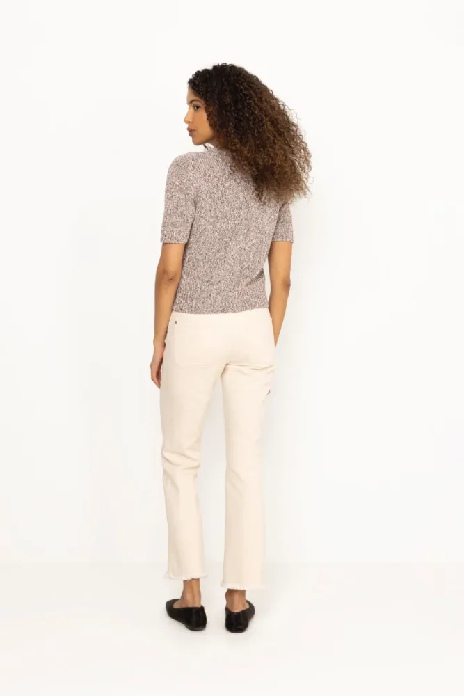 Elio Ss Knit Cardigan - Coffee Quartz - Bilde 2