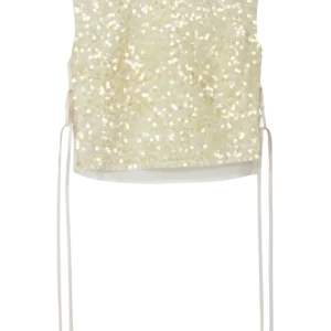 Sequin Top – Off-White/Yellow Sequins