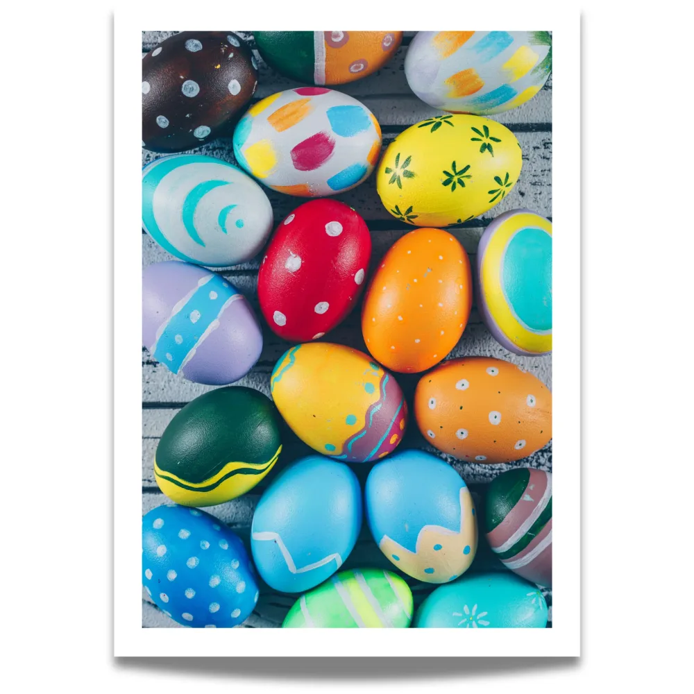 FARGERIKE PÅSKEEGG - PLAKAT