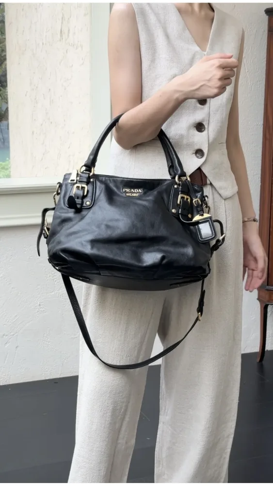 Prada Shoulder Bag - Black - Bilde 2