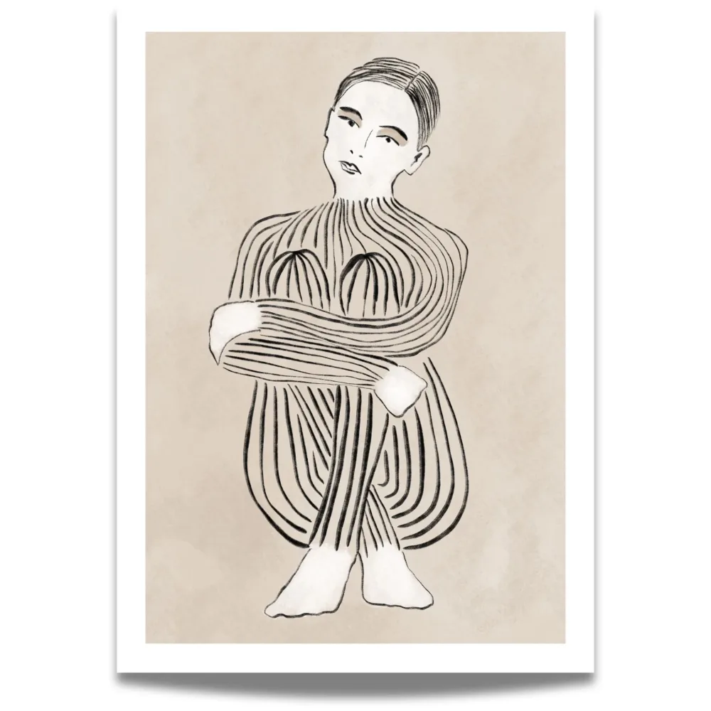 EMBRACE - MINIMALISTISK KUNST PÅ PLAKAT & LERRET