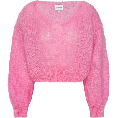 Milana Cropped Pullover - Soft Berry