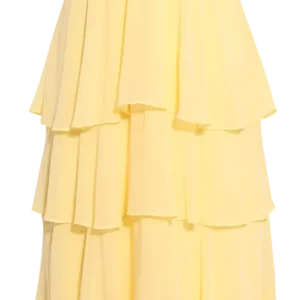 Imogene Solid Dress – Yellow