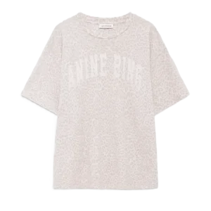 Cade Tee Anine Bing – Washed White Leopard Cade Tee Anine Bing – Washed White Leopard