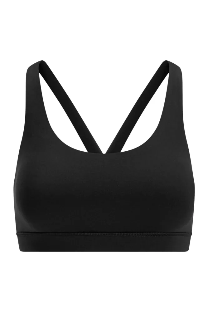 Cloudform® Crossback Sports Bra - Mineral Black
