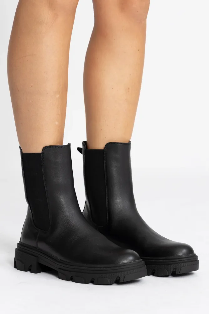 Cleo Chelsea Leather - Black - Bilde 2
