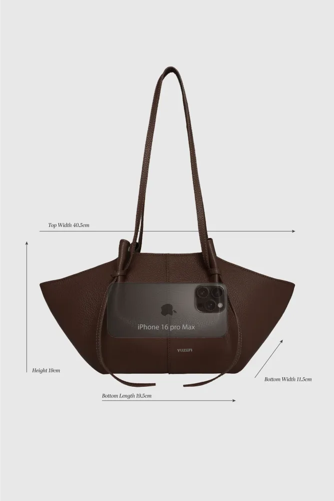 Mochi Pebble Grain Leather - Angora - Bilde 2