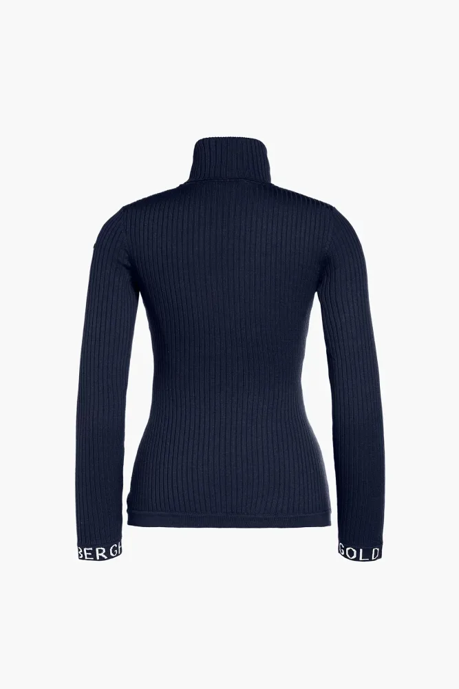 Mira Long Sleeve Knit Sweater - French Blue