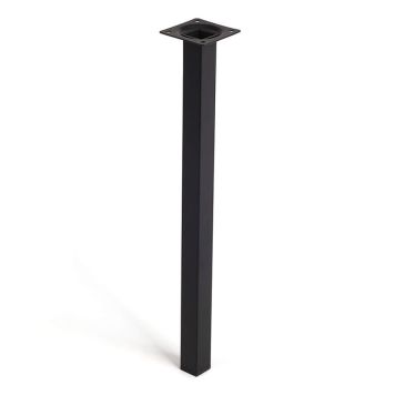 MØBELBEN REI STÅL 25X25X400MM SVART MØBELBEN REI STÅL 25X25X400MM SVART
