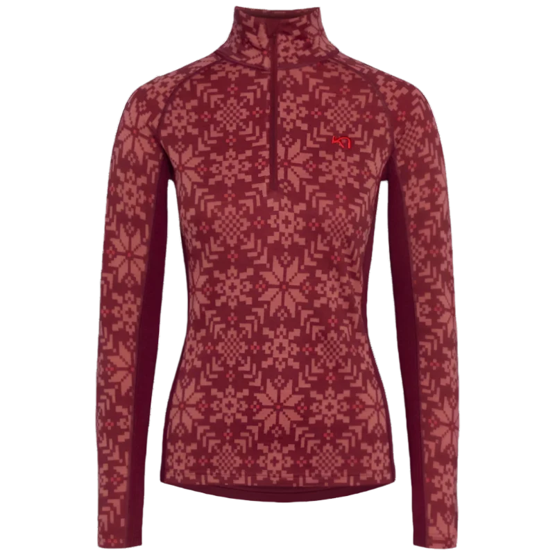 Edith Half Zip – Burgundy Red Edith Half Zip – Burgundy Red