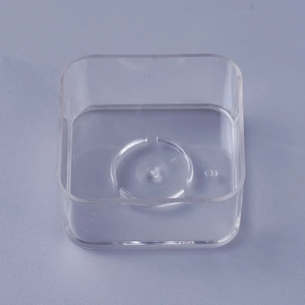 Telys-kopp, Plast, 38x38mm – Kvadrat Telys-kopp, Plast, 38x38mm – Kvadrat