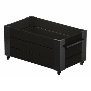 BLOMSTERKASSE PLUS CUBIC INKL HJUL 87X50X45CM SVART BLOMSTERKASSE PLUS CUBIC INKL HJUL 87X50X45CM SVART