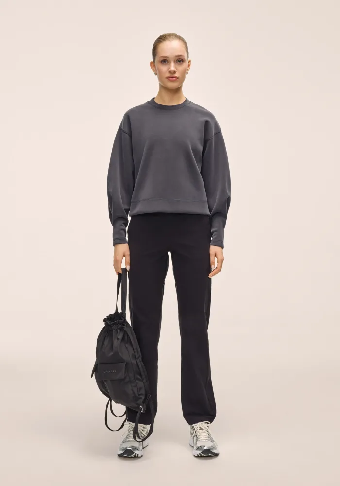 Peachy Crew Neck - Almost Black - Bilde 3