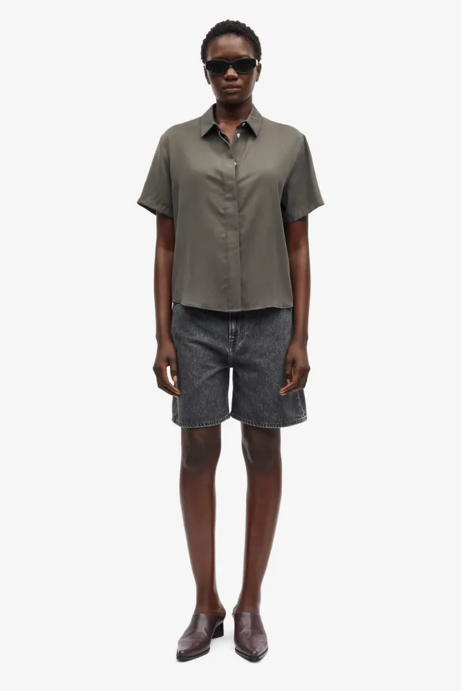 Mina Ss Shirt - Beluga - Bilde 2