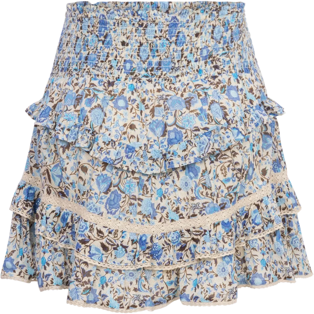 Vilde Voile Skirt - Blue Fleur - Bilde 2