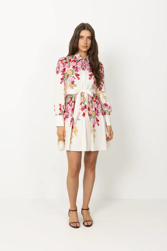 Yasrosie Ls Dress - Birch New Rosie Print - Bilde 2