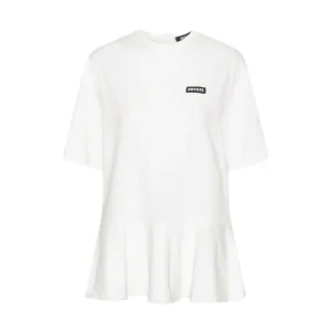 Peplum T-Shirt – Bright White