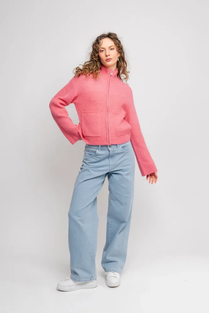 Lediona Hope Cardigan - Bubblegum Melange - Bilde 2