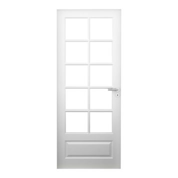 INNERDØR SOLID ELEMENTS LONDON 10-GLASS 9X21 KLART GLASS HVIT INNERDØR SOLID ELEMENTS LONDON 10-GLASS 9X21 KLART GLASS HVIT