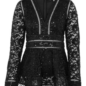 Ellie Top – Black Lace