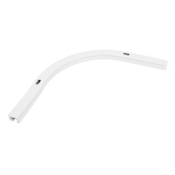 BUE KIRSCH 90° TIL U-SKINNE 18X18CM HVIT BUE KIRSCH 90° TIL U-SKINNE 18X18CM HVIT