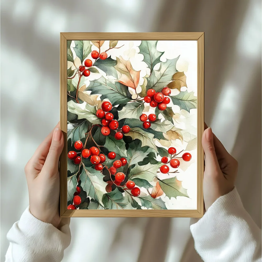 VINTAGE JUL - NOSTALGISKE KRISTTORNMOTIV No1 - PLAKAT OG LERRET - Bilde 3